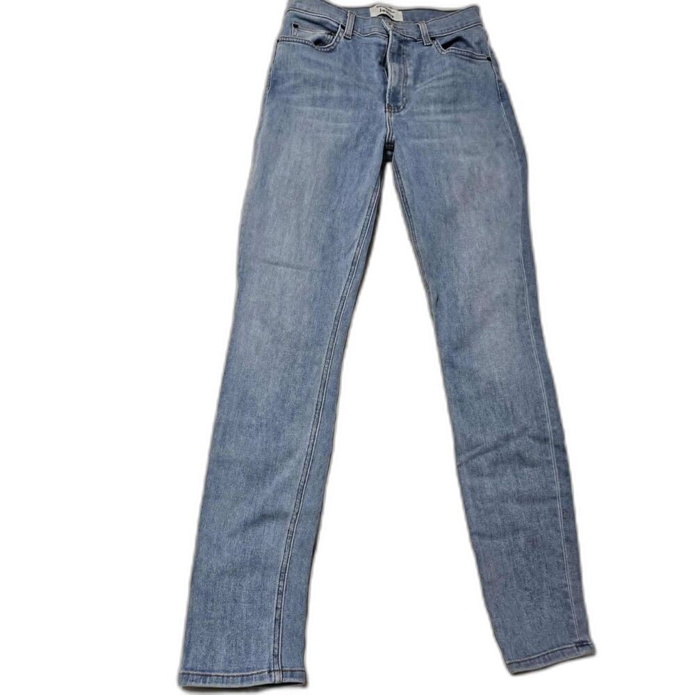 Reformation High Rise Skinny Jeans Light Wash Denim Size 26 - Picture 2 of 7